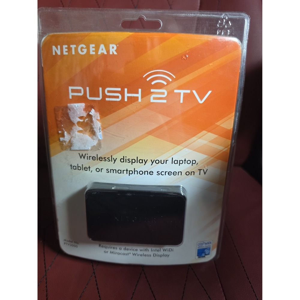 NETGEAR Push2TV PTV3000-100NAS Miracast Intel WiDi Wireless Display Adapter